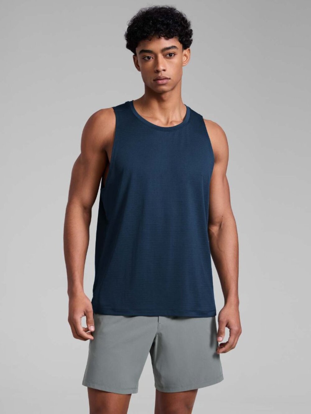 CRZ YOGA Men's Navy Tank Top
